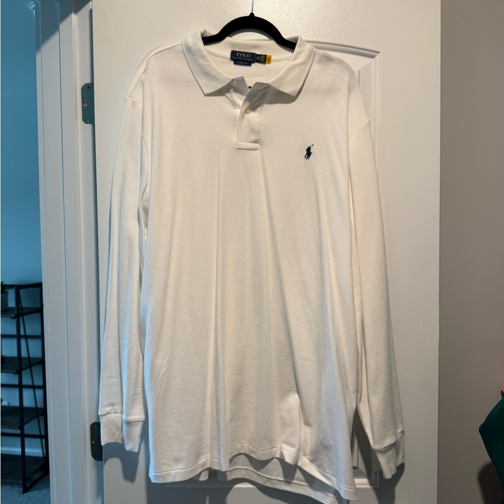 Ralph Lauren White Classic Fit Polo Shirt